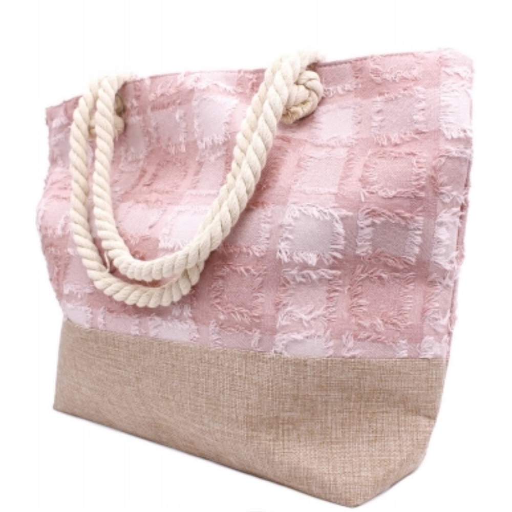 Large Pink Beach Bag